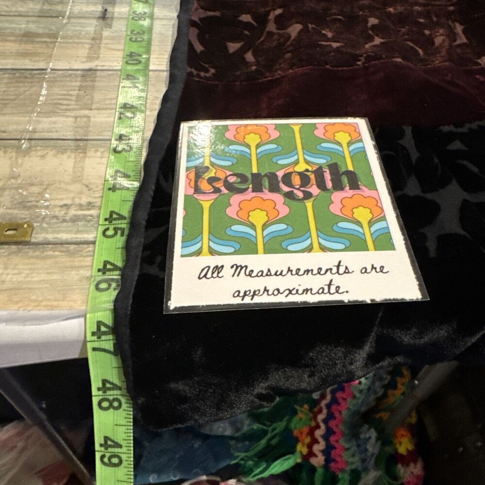 Burnout Velvet Scarf Jewel Tone Floral Boho Gothic Whimsigoth Grunge Lagenlook - Picture 9 of 10